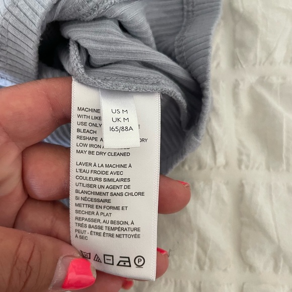 Urban Outfitters Light Blue Puff Sleeve Top - Picture 7 of 8